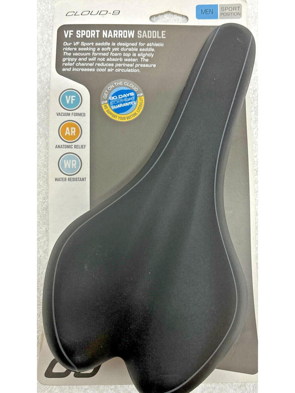 Cloud-9 Kush Plus Comfort Saddle Vacuum Formed Water Resistant Men Bike Seat NEW